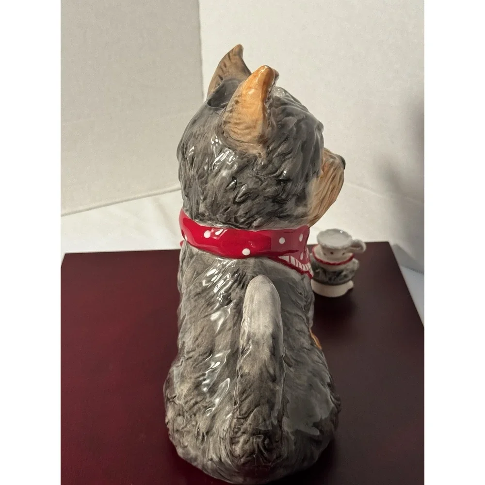 Blue Sky Clayworks * Ruby * Black and Tan Dog * Ceramic Tea Pot *